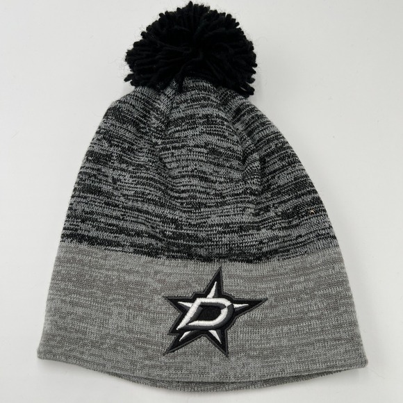 adidas Other - Adidas Dallas Stars NHL Knit Pom Beanie Hat One Size Fits All